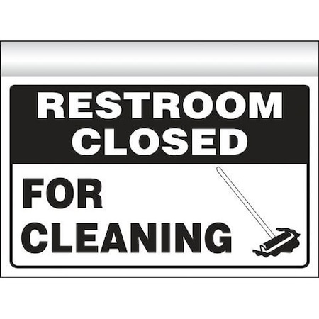 Accuform HANGING DOORWAY SIGN RESTROOM CLOSED HSK519 HSK519
